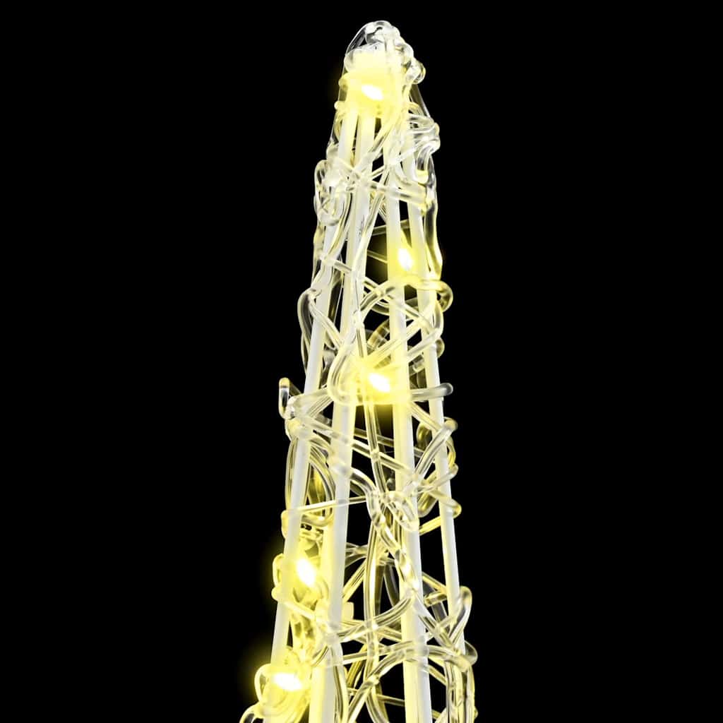 Weihnachtsbaum 3 Stk. Warmweiß 20 x 20 x 80 cm Acryl 90 LEDs