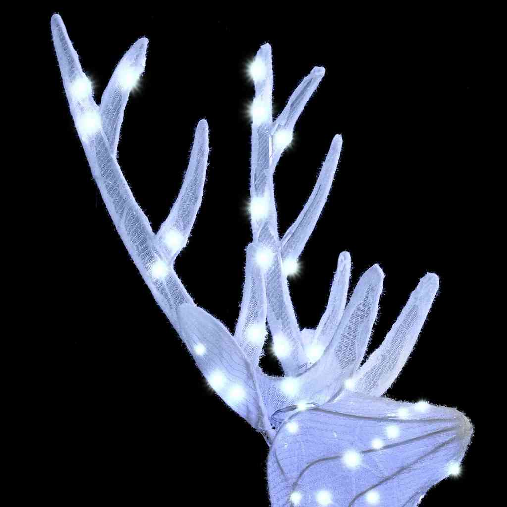 Rentierfamilie 3 Stk. 300 LEDs Kaltweiß 68 x 26 x 127 cm Stoff