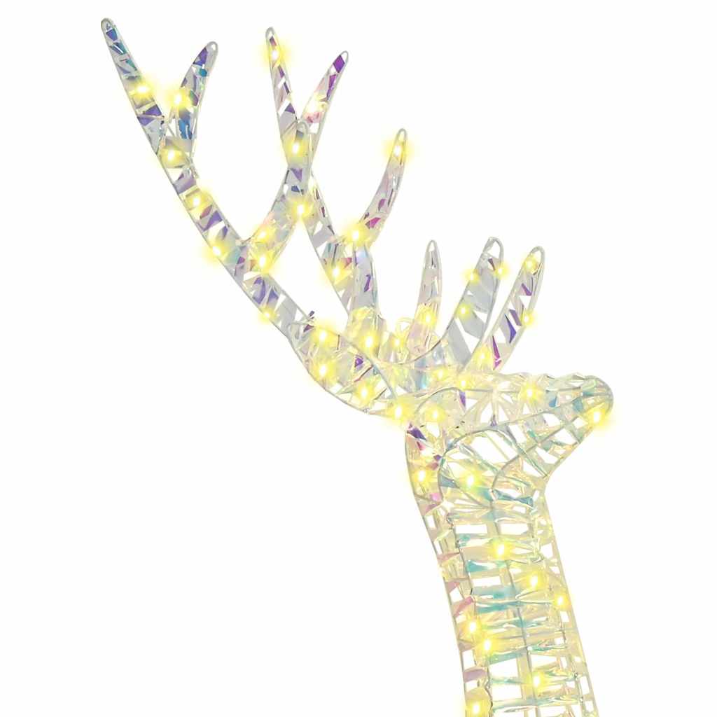 3D Rentier 140 LEDs Warmweiß 128 cm PET