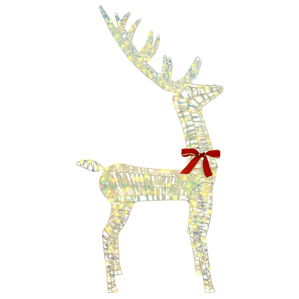3D Rentier 140 LEDs Warmweiß 128 cm PET