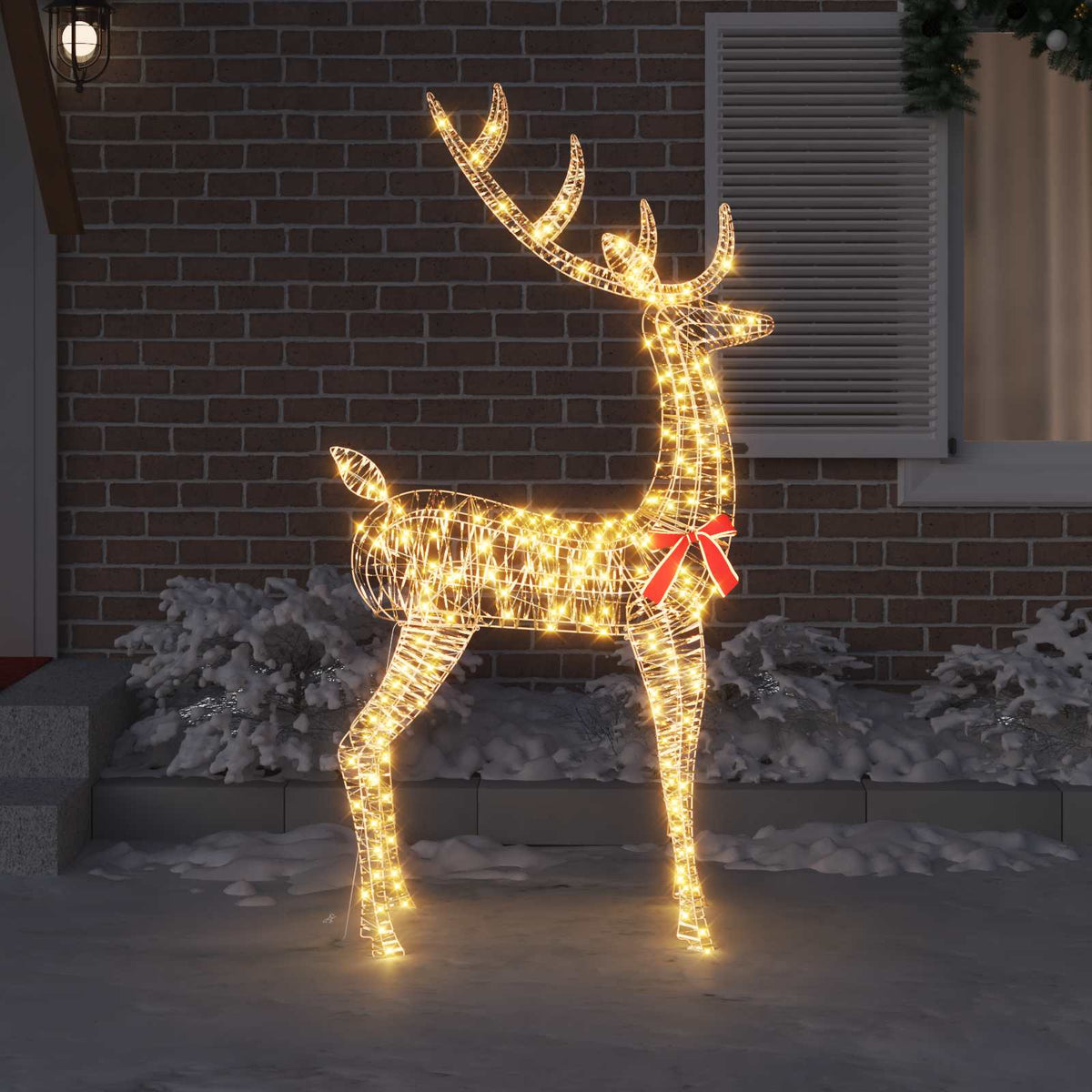 3D Weihnachtsrentier LOVIISA 250 LEDs Warmes Weiß