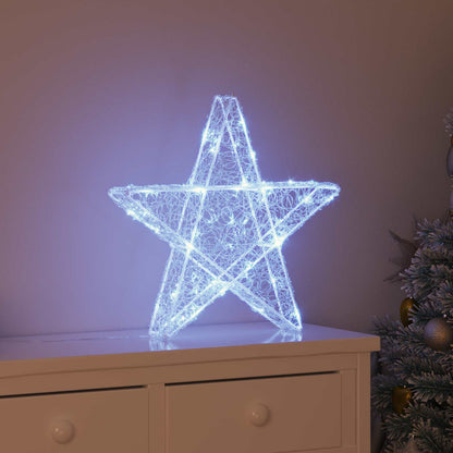3D Stern Kaltweiß 55 x 53.5 x 10 cm Acryl 50 LEDs