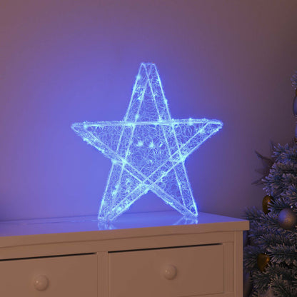 3D Stern Blau 55 x 53.5 x 10 cm Acryl 50 LEDs