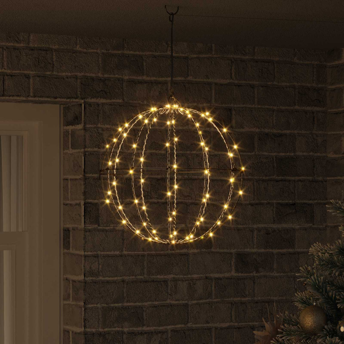 Weihnachts-Finial-Licht 120 LEDs Warmes Weiß