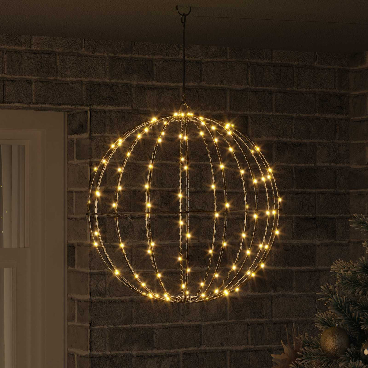 Weihnachts-Finial-Licht 160 LEDs Warmes Weiß