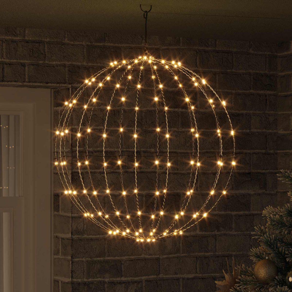 Weihnachts-Finial-Licht 192 LEDs Warmes Weiß