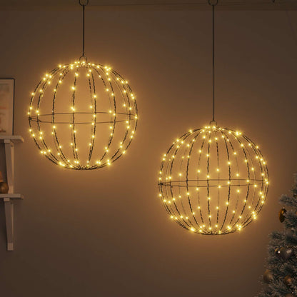 Weihnachts-Finial-Licht 2 stk. 320 LEDs Warmes Weiß