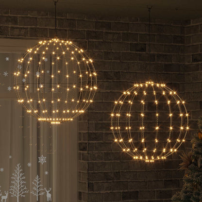 Weihnachts-Finial-Licht 2 stk. 384 LEDs Warmes Weiß