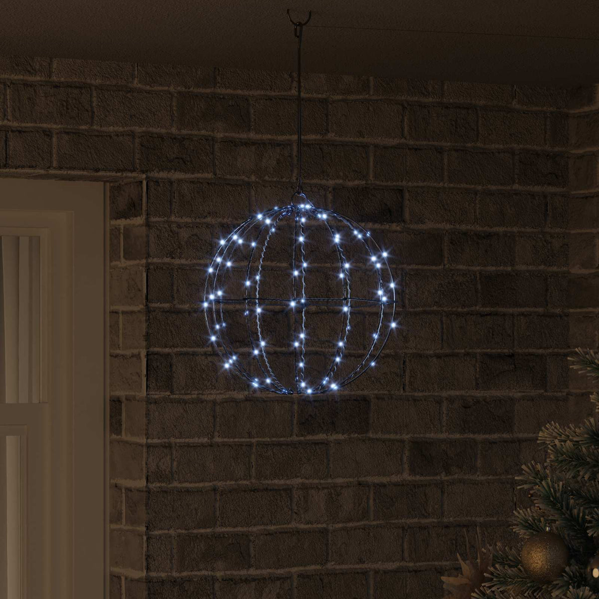 Weihnachts-Finial-Licht 96 LEDs Kaltes Weiß