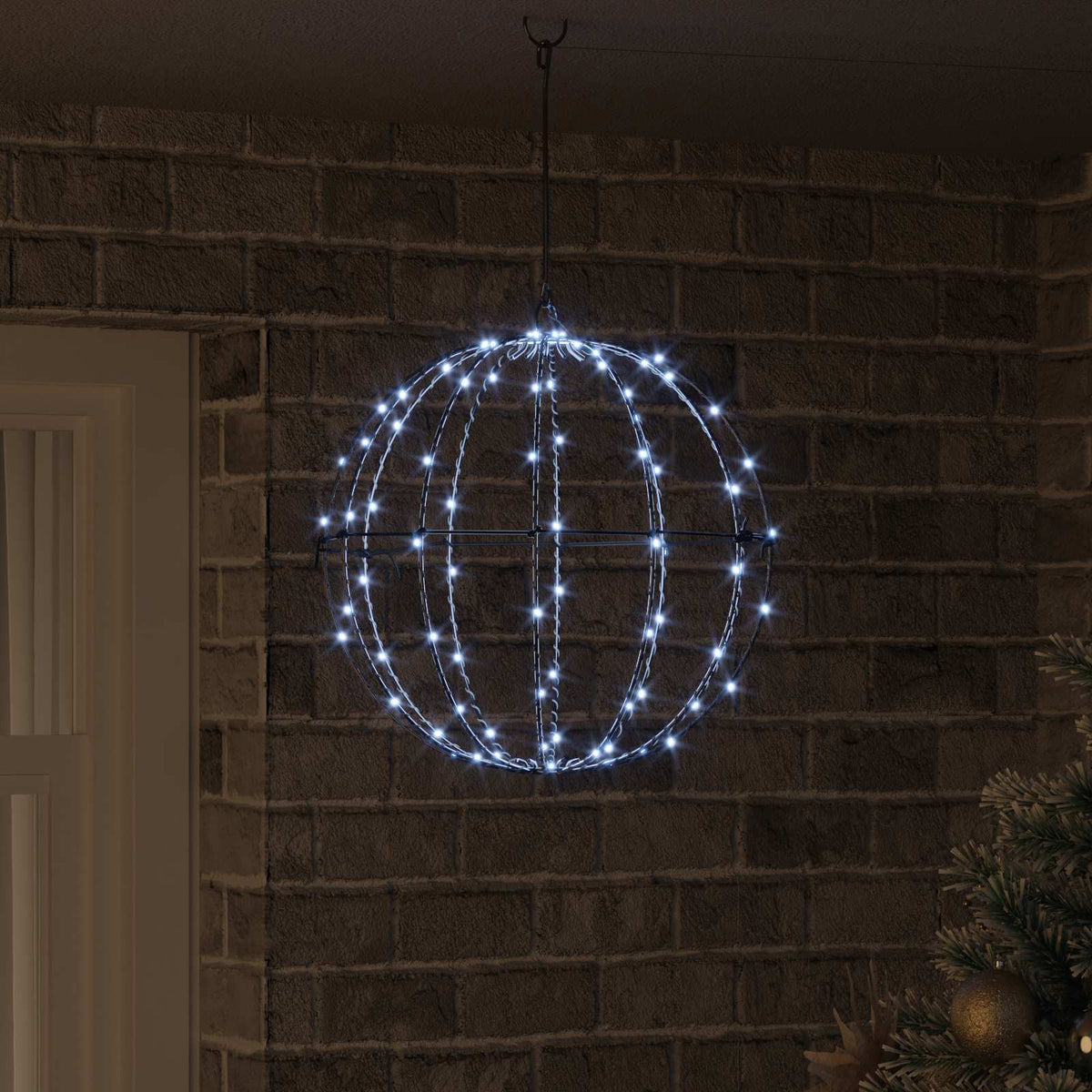 Weihnachts-Finial-Licht 120 LEDs Kaltes Weiß