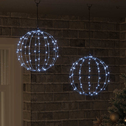 Weihnachts-Finial-Licht 2 stk. 192 LEDs Kaltes Weiß