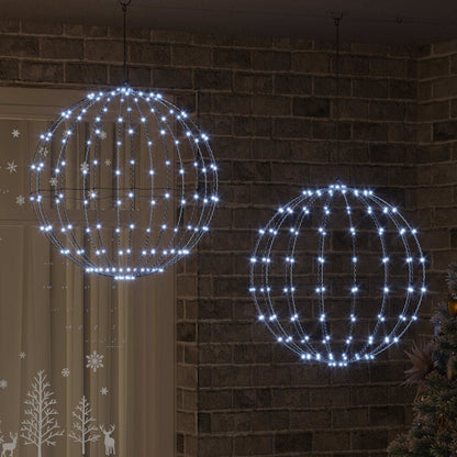 Weihnachts-Finial-Licht 2 stk. 384 LEDs Kaltes Weiß