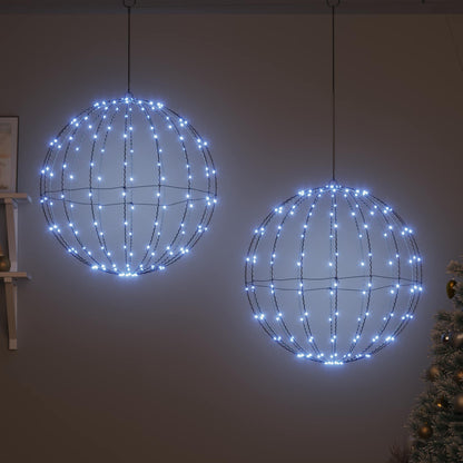 Weihnachts-Finial-Licht 2 stk. 384 LEDs Kaltes Weiß