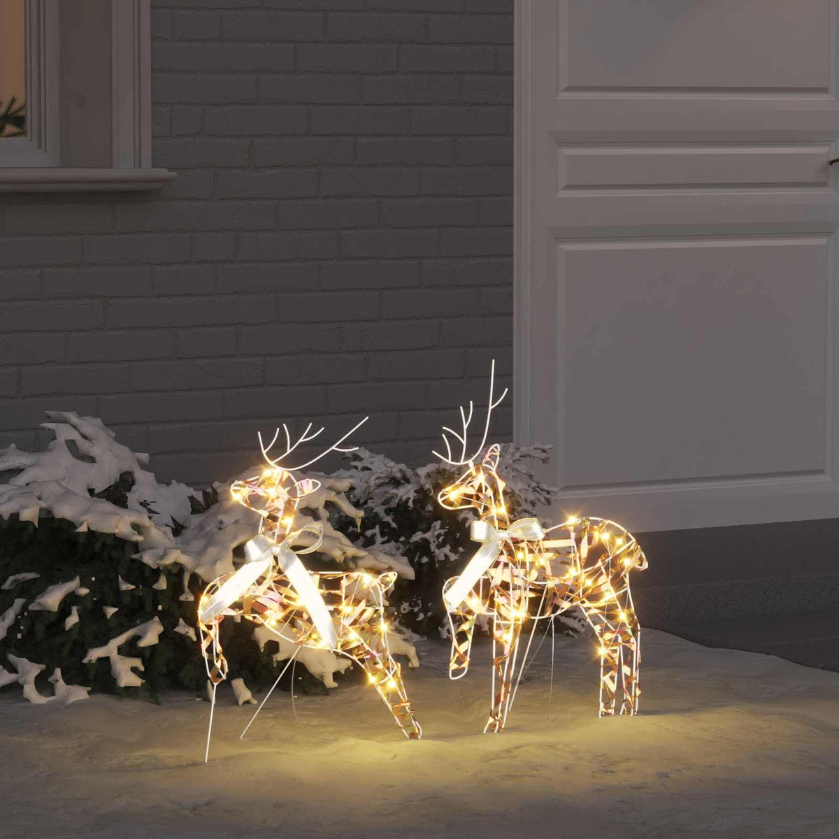 Weihnachtsrentier 2 stk. 40 LEDs Warmes Weiß