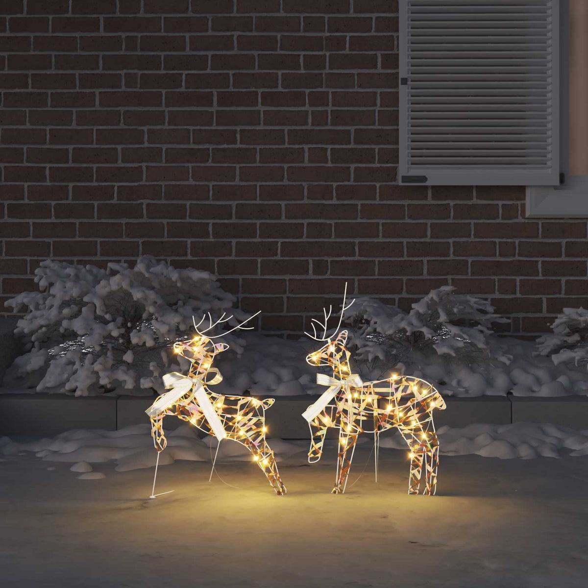 Weihnachtsrentier 2 stk. 40 LEDs Warmes Weiß