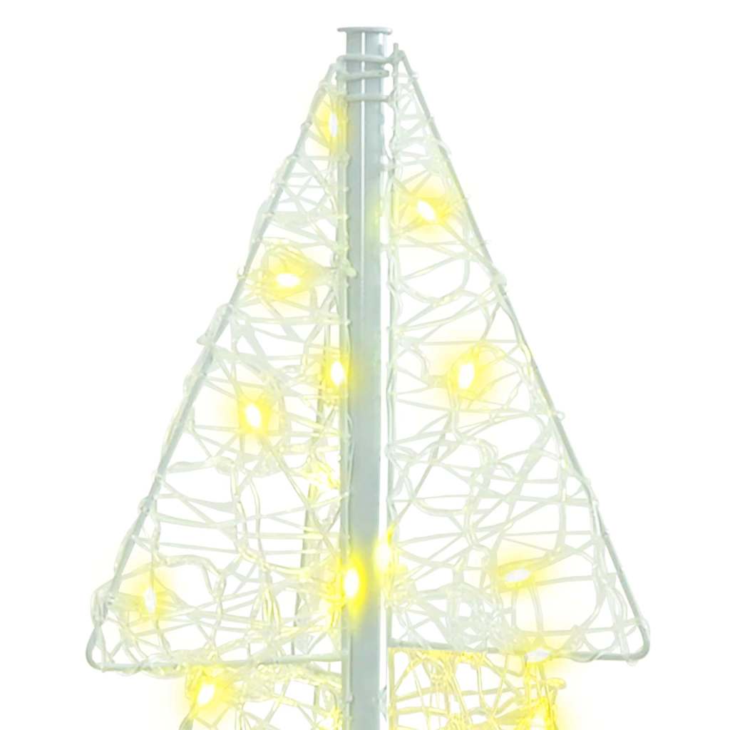 Weihnachtsbaum 100 LEDs Warmes Weiß 120 cm Acryl
