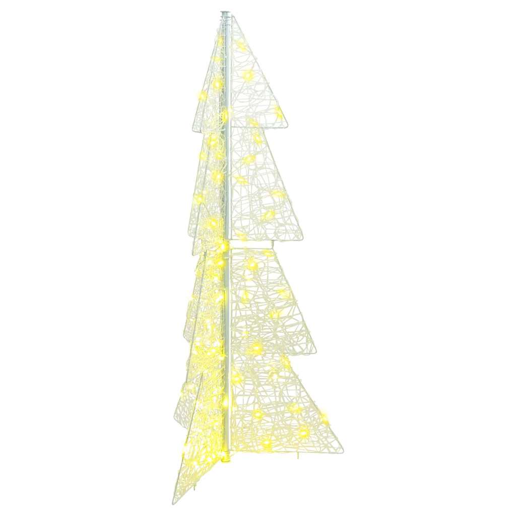 Weihnachtsbaum 100 LEDs Warmes Weiß 120 cm Acryl