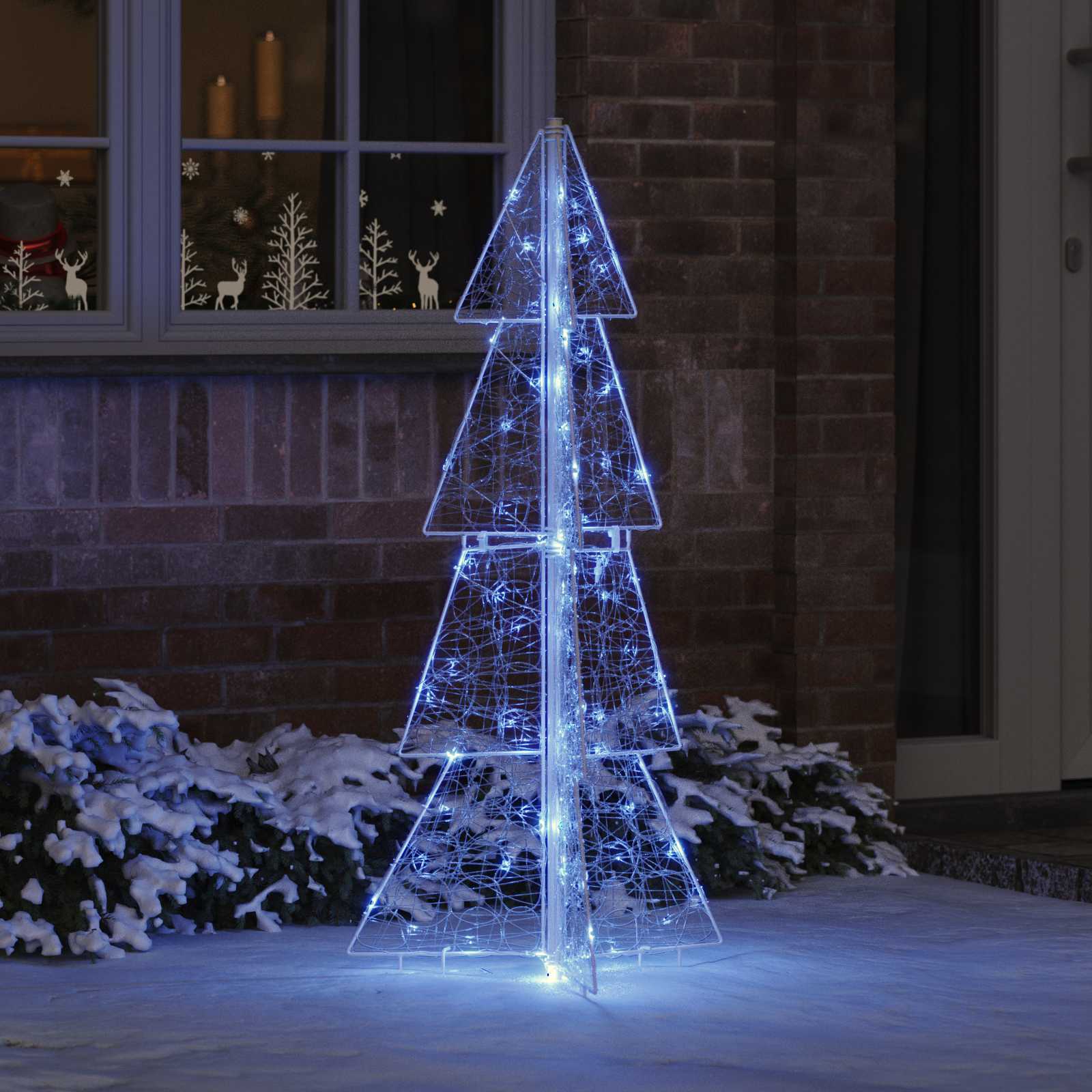 Weihnachtsbaum 100 LEDs Blau 120 cm Acryl