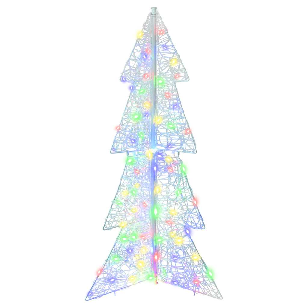 Weihnachtsbaum 100 LEDs Mehrfarbig 120 cm Acryl