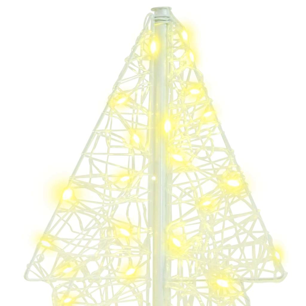 Weihnachtsbaum 160 LEDs Warmes Weiß 150 cm Acryl