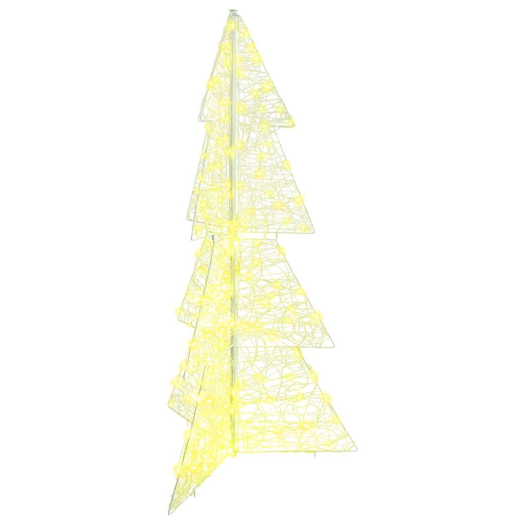 Weihnachtsbaum 160 LEDs Warmes Weiß 150 cm Acryl