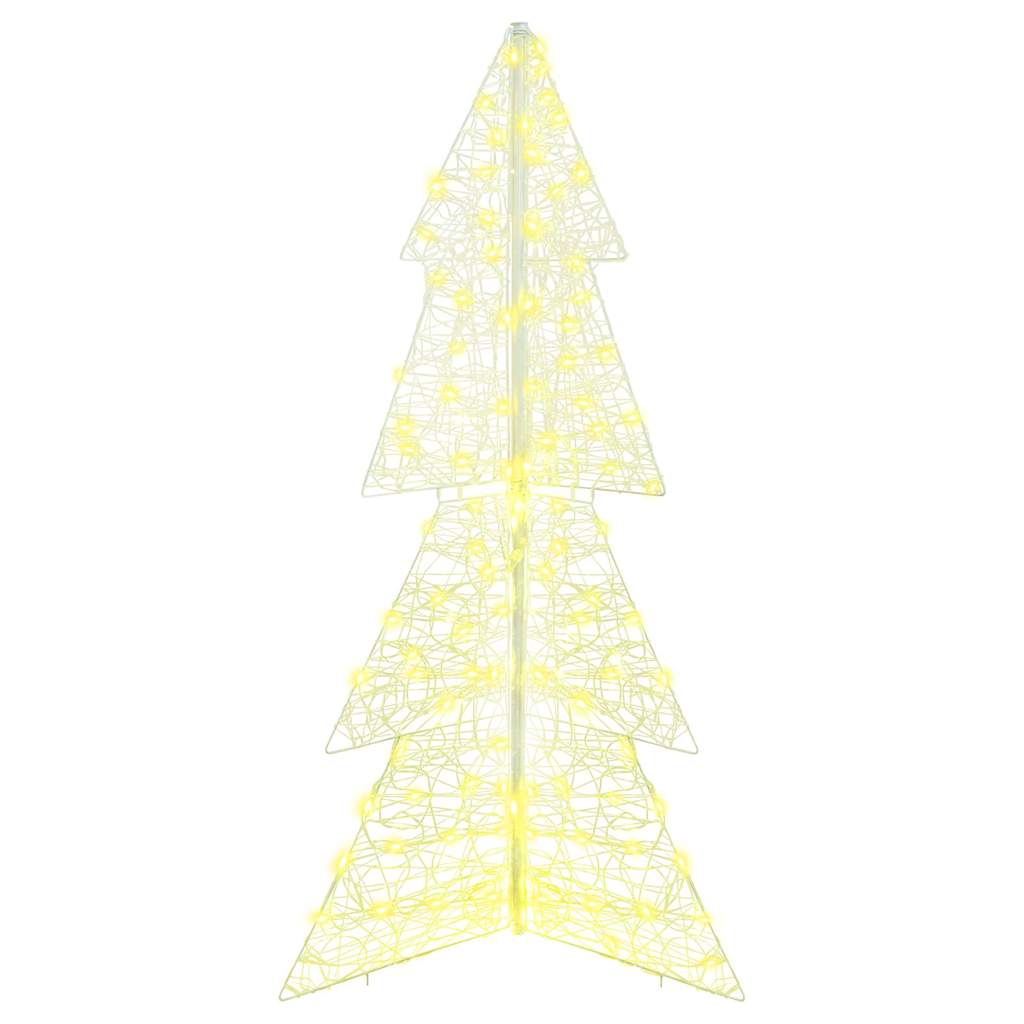 Weihnachtsbaum 160 LEDs Warmes Weiß 150 cm Acryl