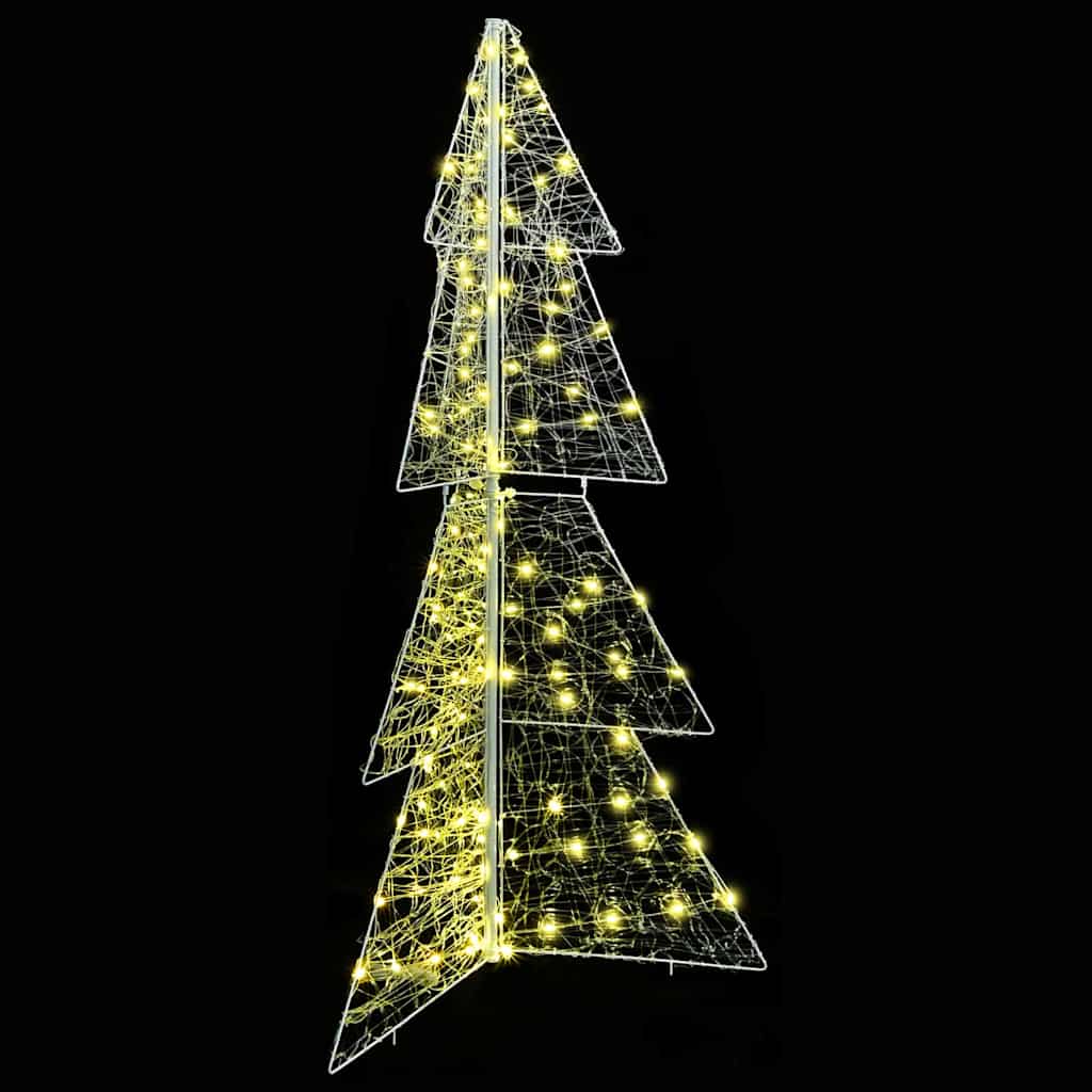 Weihnachtsbaum 160 LEDs Warmes Weiß 150 cm Acryl