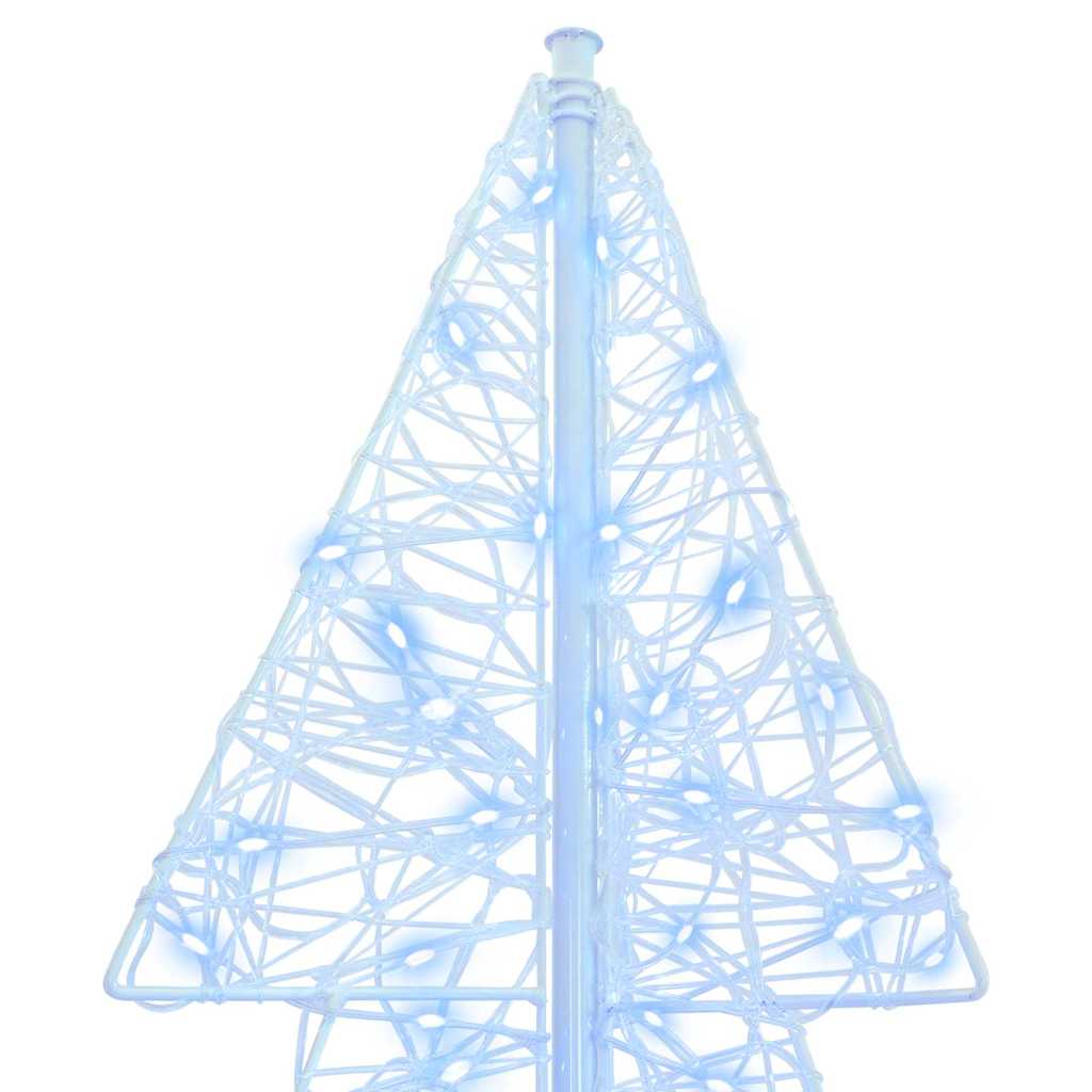 Weihnachtsbaum 160 LEDs Kaltweiß 150 cm Acryl
