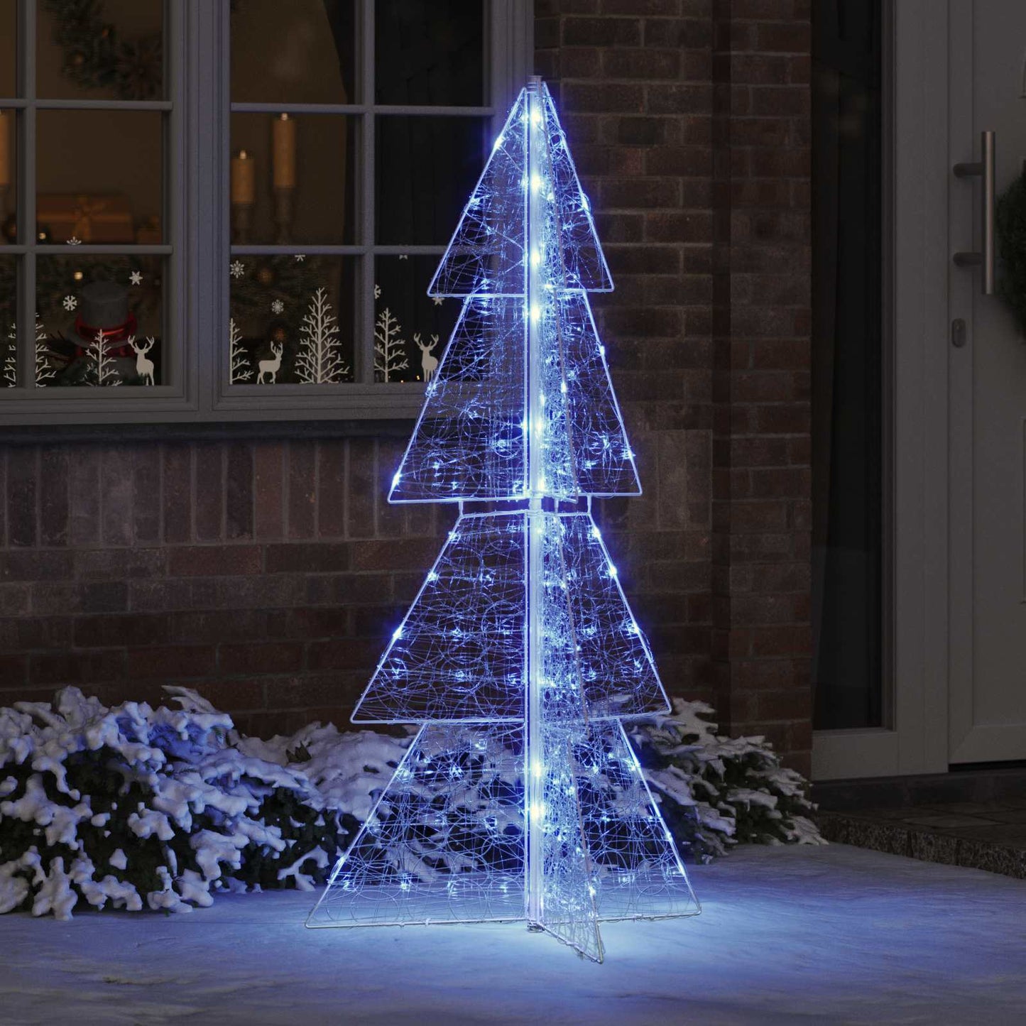 Weihnachtsbaum 160 LEDs Blau 150 cm Acryl
