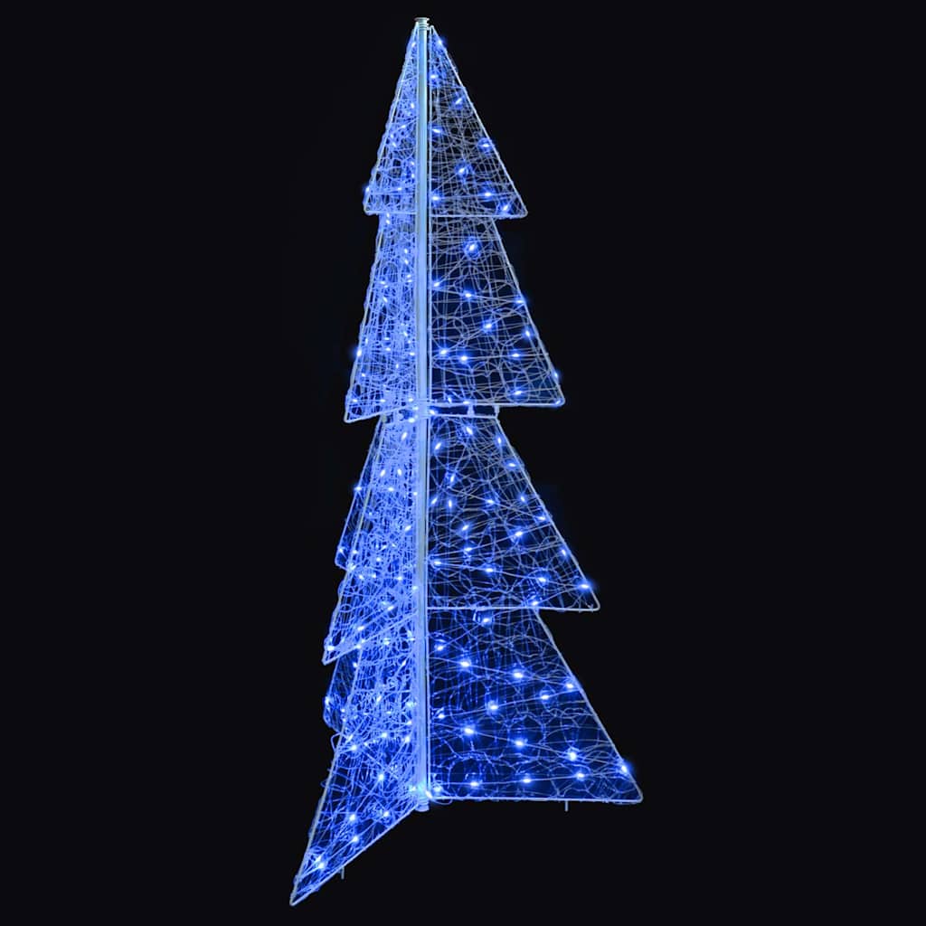 Weihnachtsbaum 160 LEDs Blau 150 cm Acryl