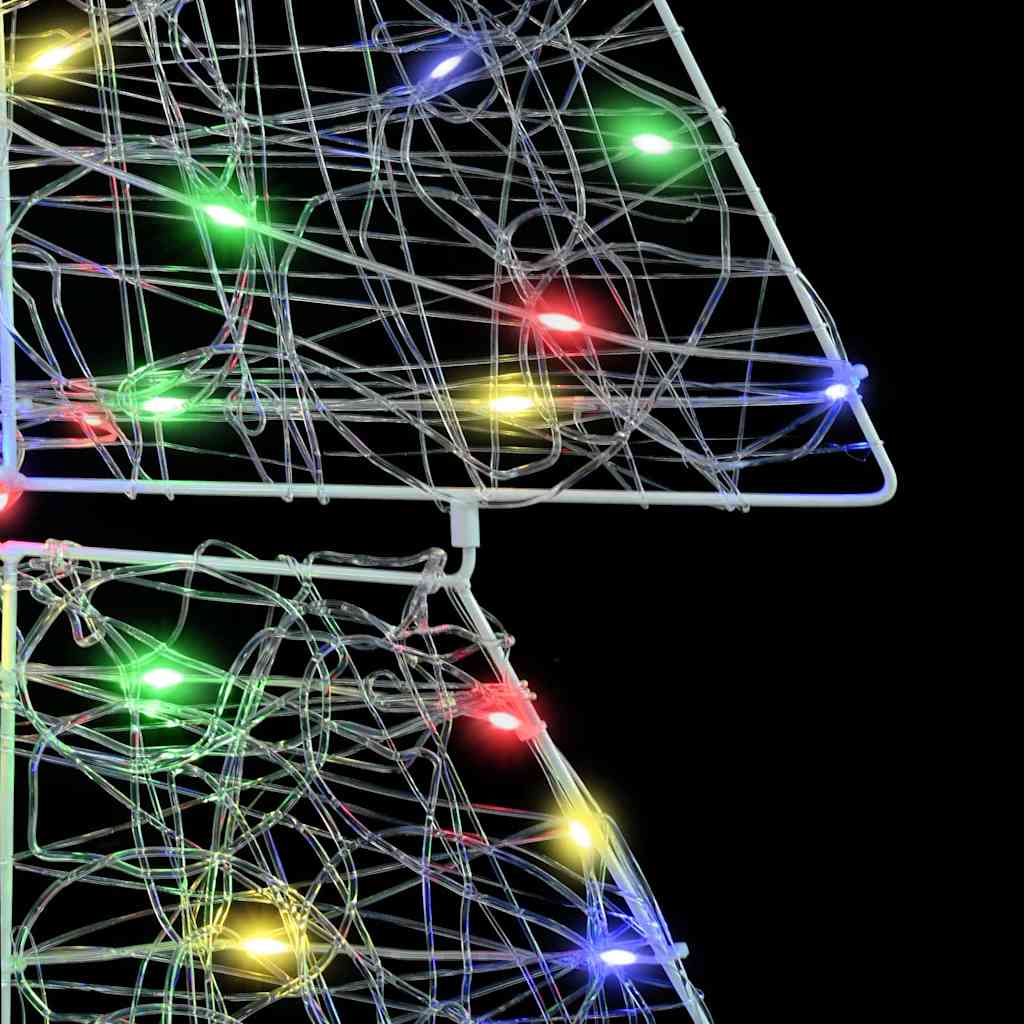 Weihnachtsbaum 160 LEDs Mehrfarbig 150 cm Acryl