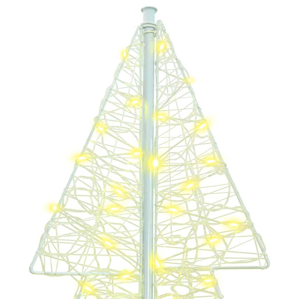 Weihnachtsbaum 240 LEDs Warmes Weiß 180 cm Acryl
