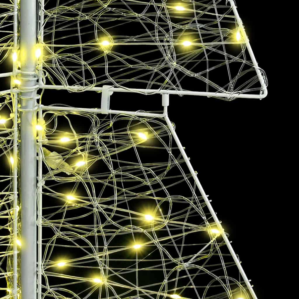 Weihnachtsbaum 240 LEDs Warmes Weiß 180 cm Acryl