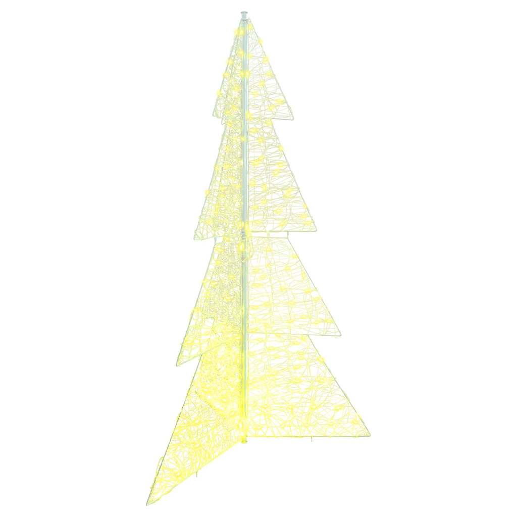 Weihnachtsbaum 240 LEDs Warmes Weiß 180 cm Acryl