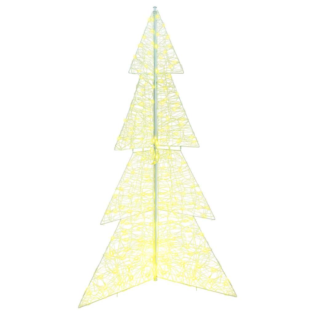 Weihnachtsbaum 240 LEDs Warmes Weiß 180 cm Acryl