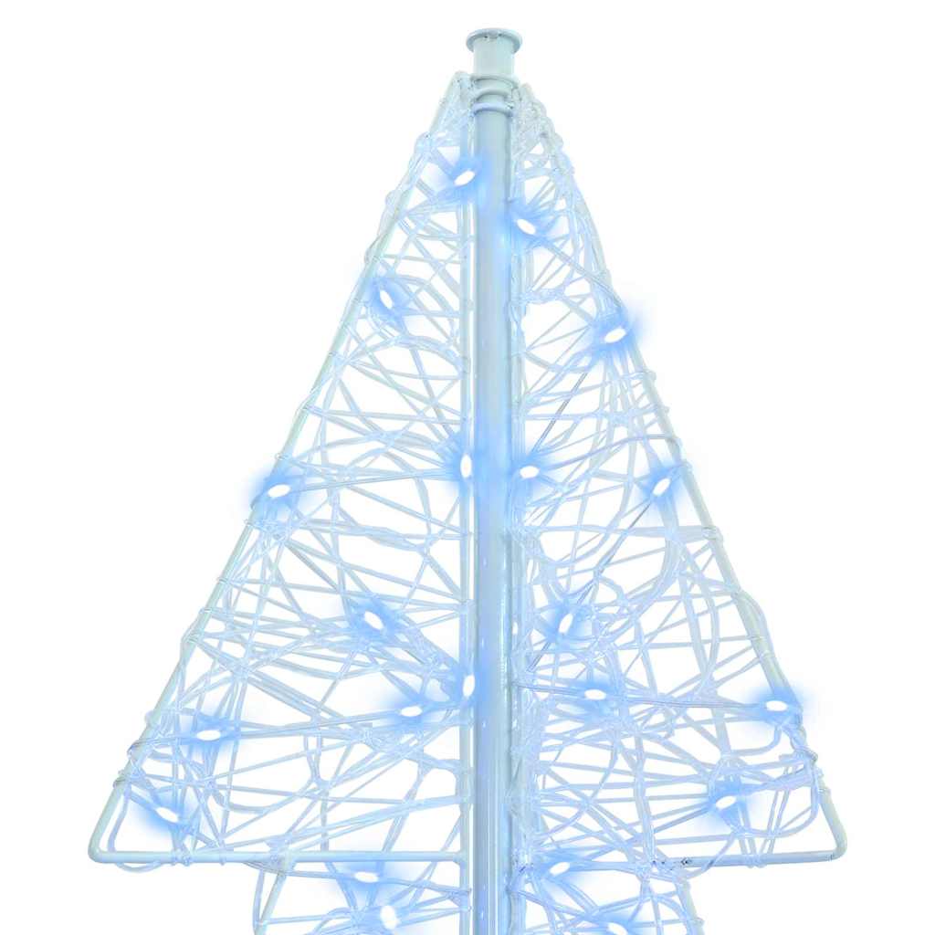 Weihnachtsbaum 240 LEDs Kaltweiß 180 cm Acryl
