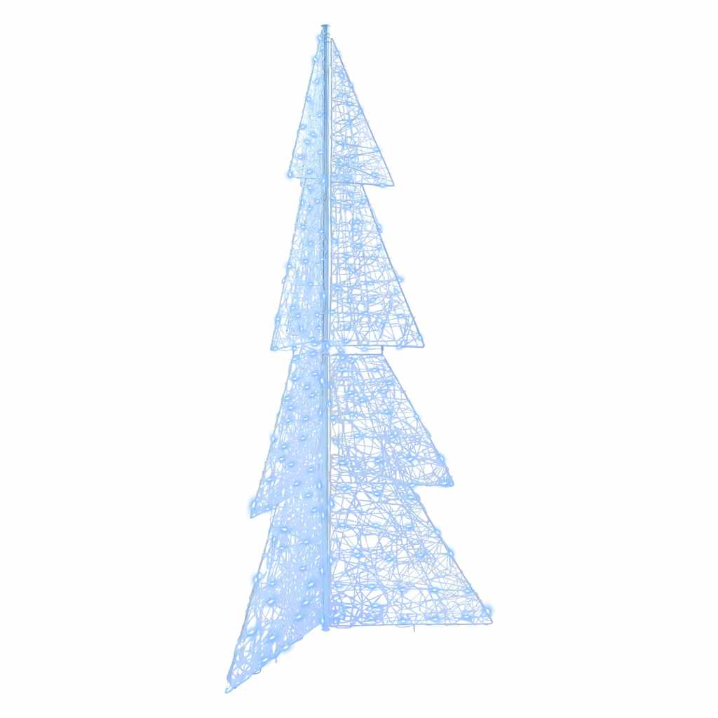 Weihnachtsbaum 240 LEDs Kaltweiß 180 cm Acryl