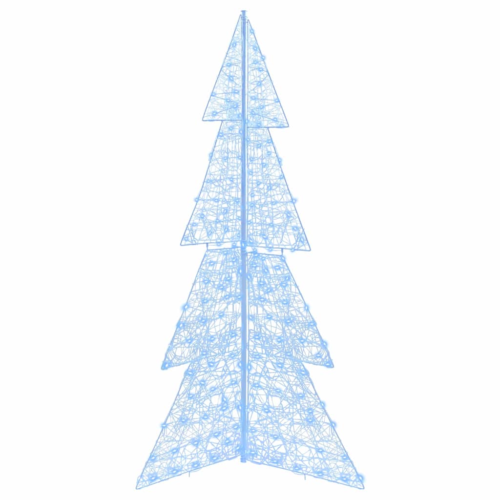 Weihnachtsbaum 240 LEDs Kaltweiß 180 cm Acryl