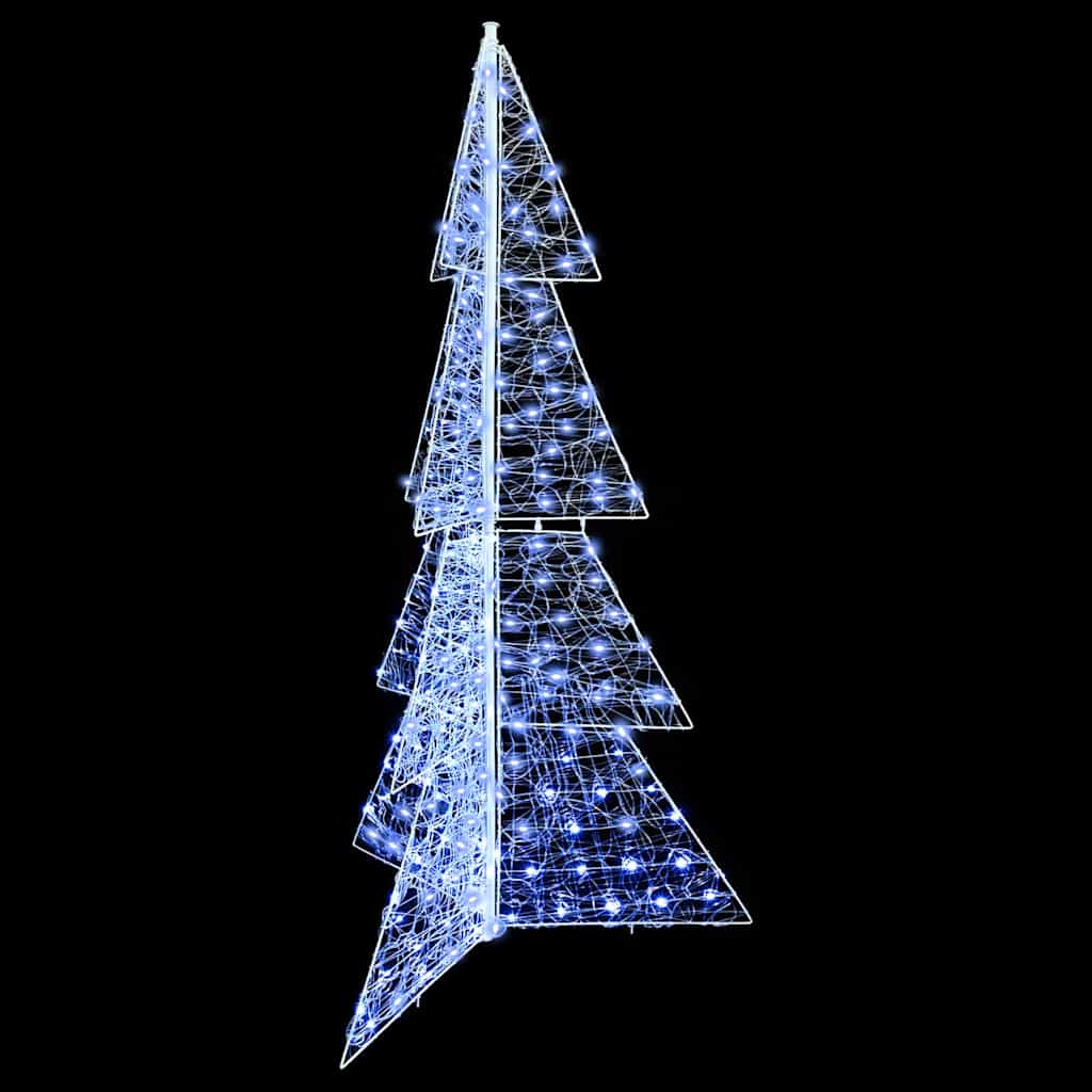 Weihnachtsbaum 240 LEDs Kaltweiß 180 cm Acryl