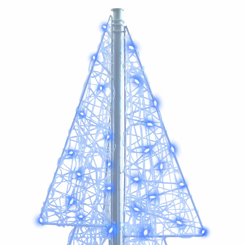 Weihnachtsbaum 240 LEDs Blau 180 cm Acryl