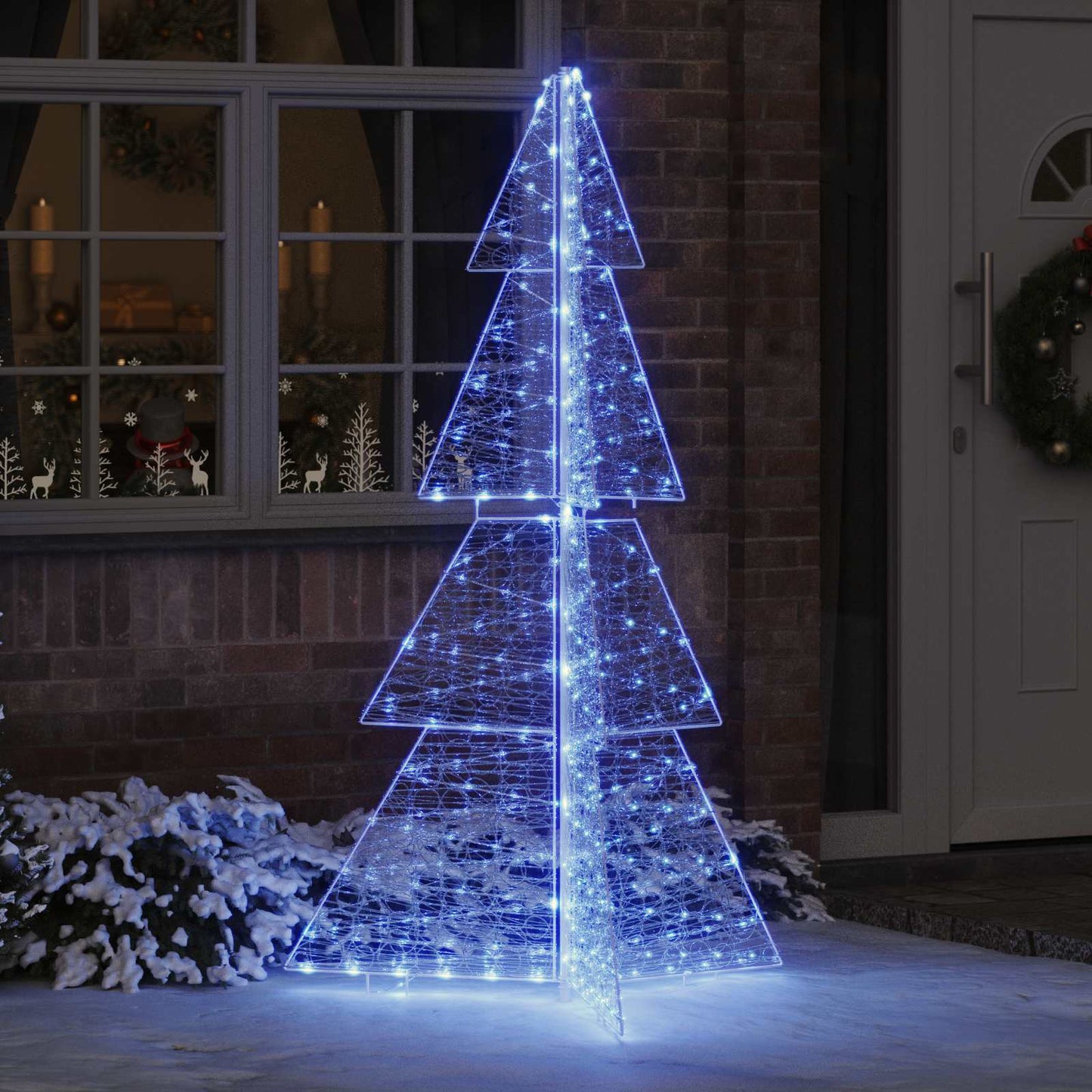 Weihnachtsbaum 240 LEDs Blau 180 cm Acryl