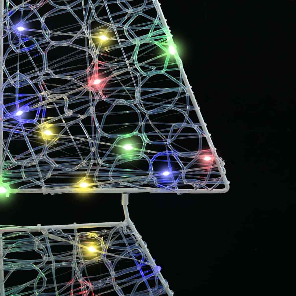 Weihnachtsbaum 240 LEDs Mehrfarbig 180 cm Acryl