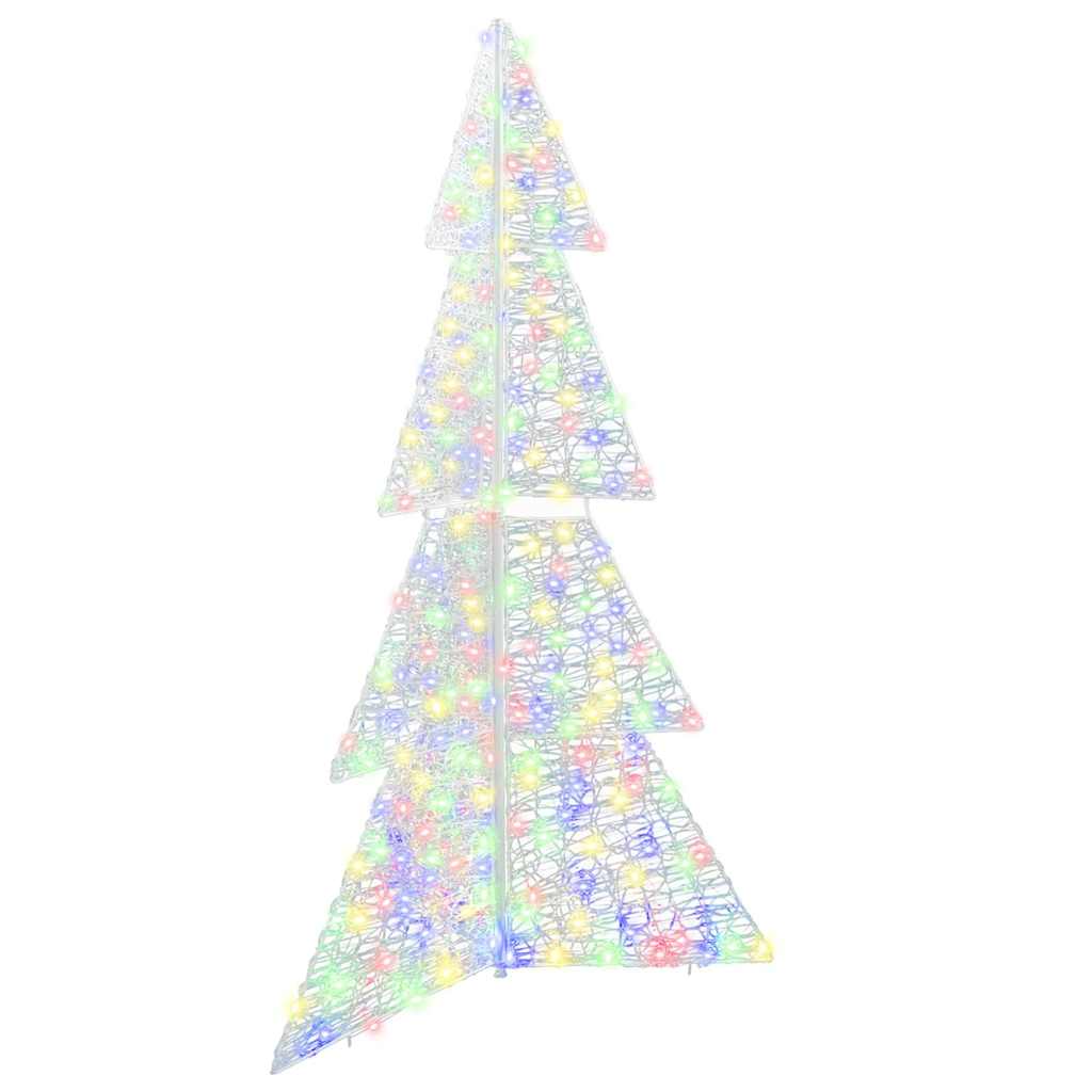 Weihnachtsbaum 240 LEDs Mehrfarbig 180 cm Acryl