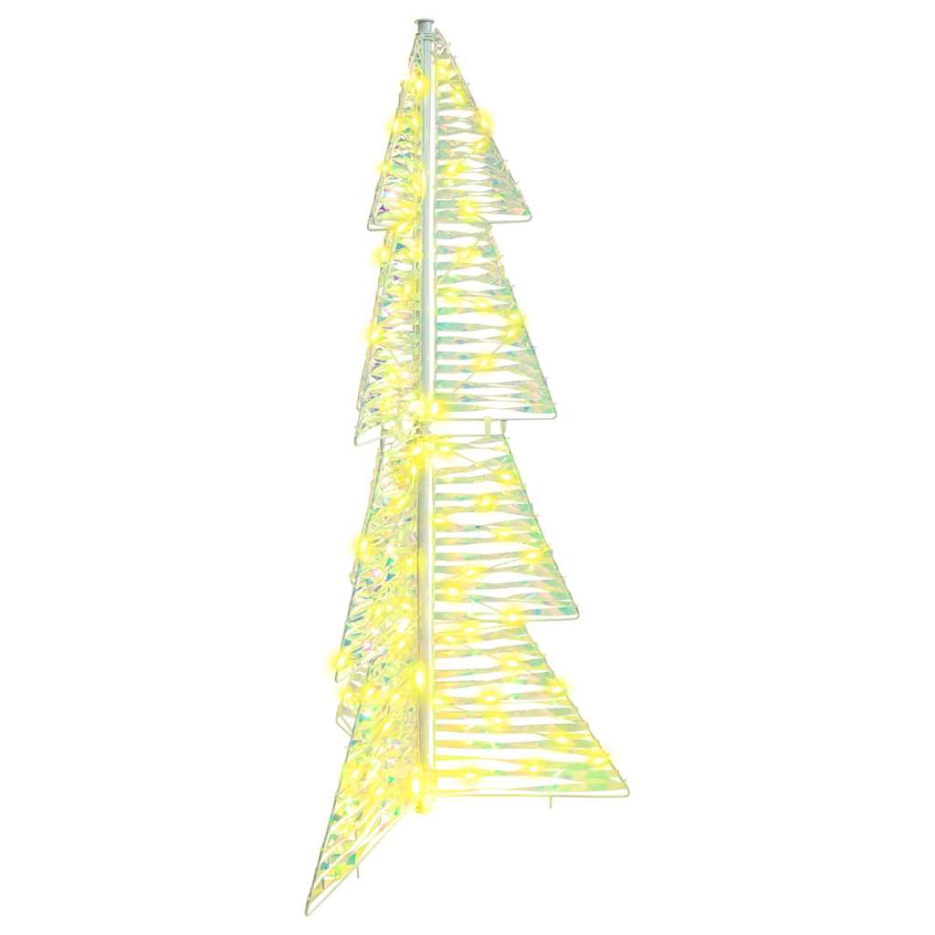 Weihnachtsbaum 100 LEDs Warmes Weiß 120 cm PET