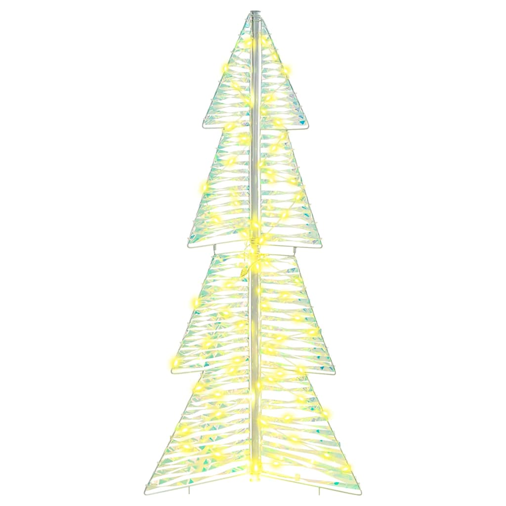 Weihnachtsbaum 100 LEDs Warmes Weiß 120 cm PET