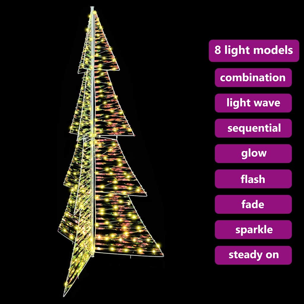 Weihnachtsbaum 240 LEDs Warmes Weiß 180 cm PET