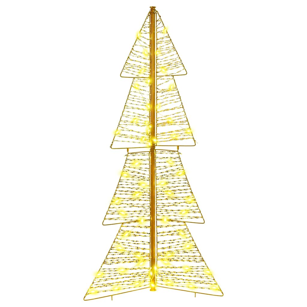 Weihnachtsbaum 100 LEDs Warmes Weiß 120 cm PET