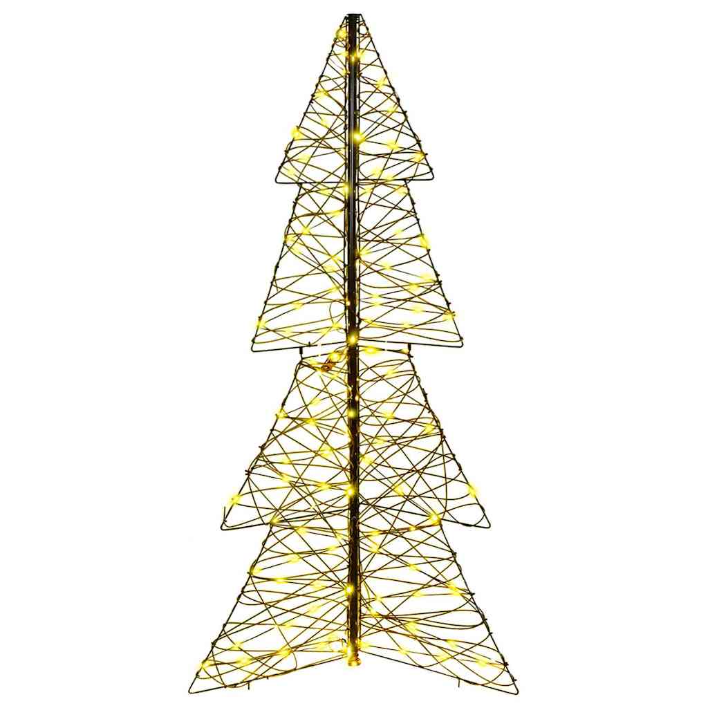 Weihnachtsbaum 160 LEDs Warmes Weiß 150 cm Rattan