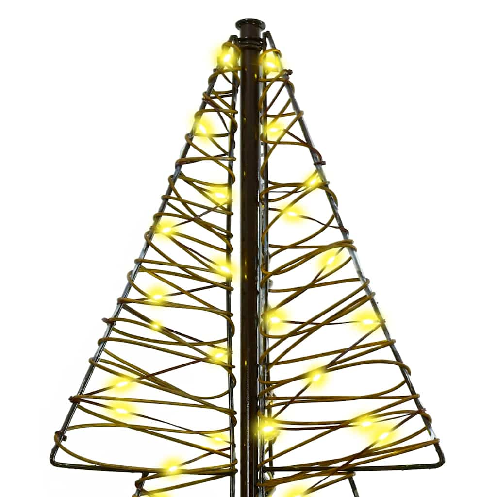 Weihnachtsbaum 240 LEDs Warmes Weiß 180 cm Rattan