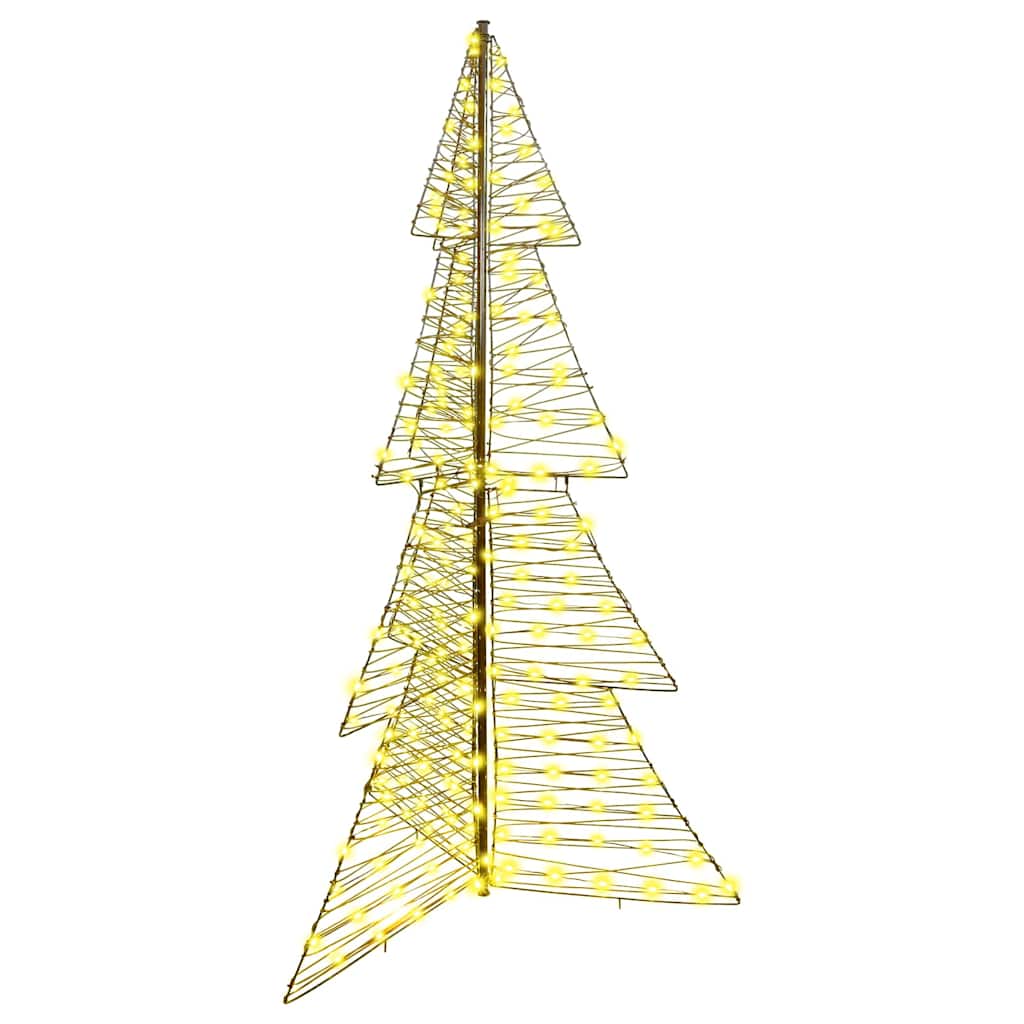 Weihnachtsbaum 240 LEDs Warmes Weiß 180 cm Rattan